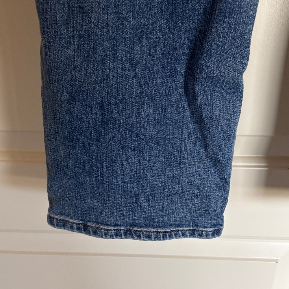 Lauren Ralph Lauren Blue Jeans with Gold Embroidery - Picture 3 of 6